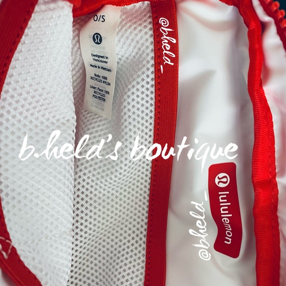 lululemon Everywhere Belt Bag *Manifesto Print in White/lulu Red Brand New NWT - Picture 14 of 15